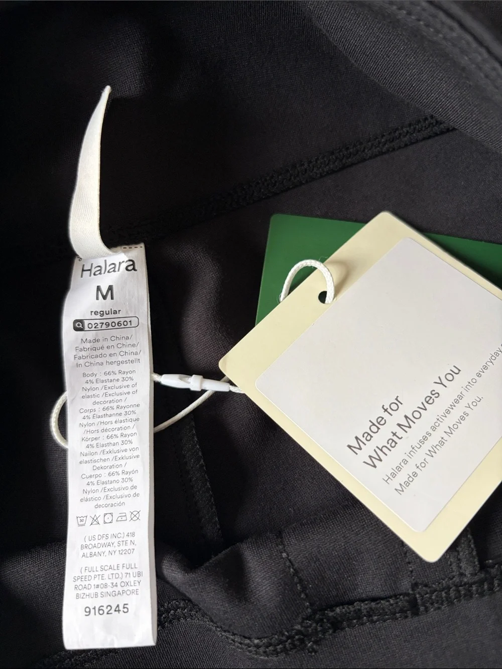 NWT Halara Flex™ High Waisted Pocket Tapered Cropped Work Pants in Black Size M
